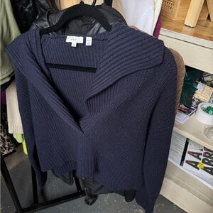 A.L.C. Deep Blue V-Neck Sweater